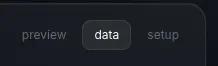 Data is a tab on the page